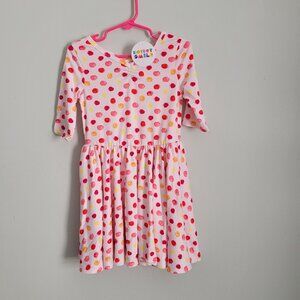 Dot Dot Smile Dress Girl's 3/4 Toddler Colored Polka Dot Twirl Ballerina NWT
